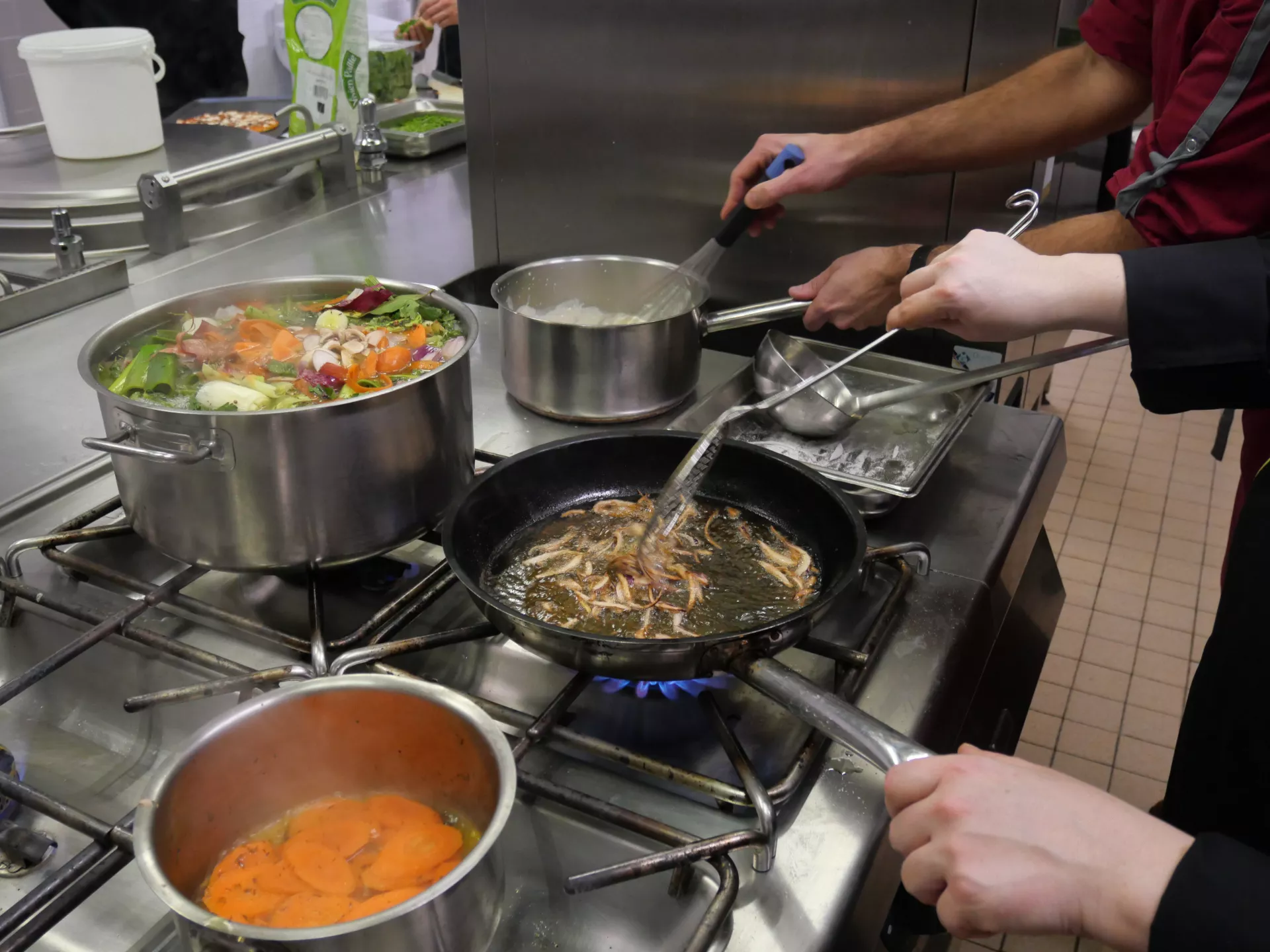 présentation de nos préparations en cuisine