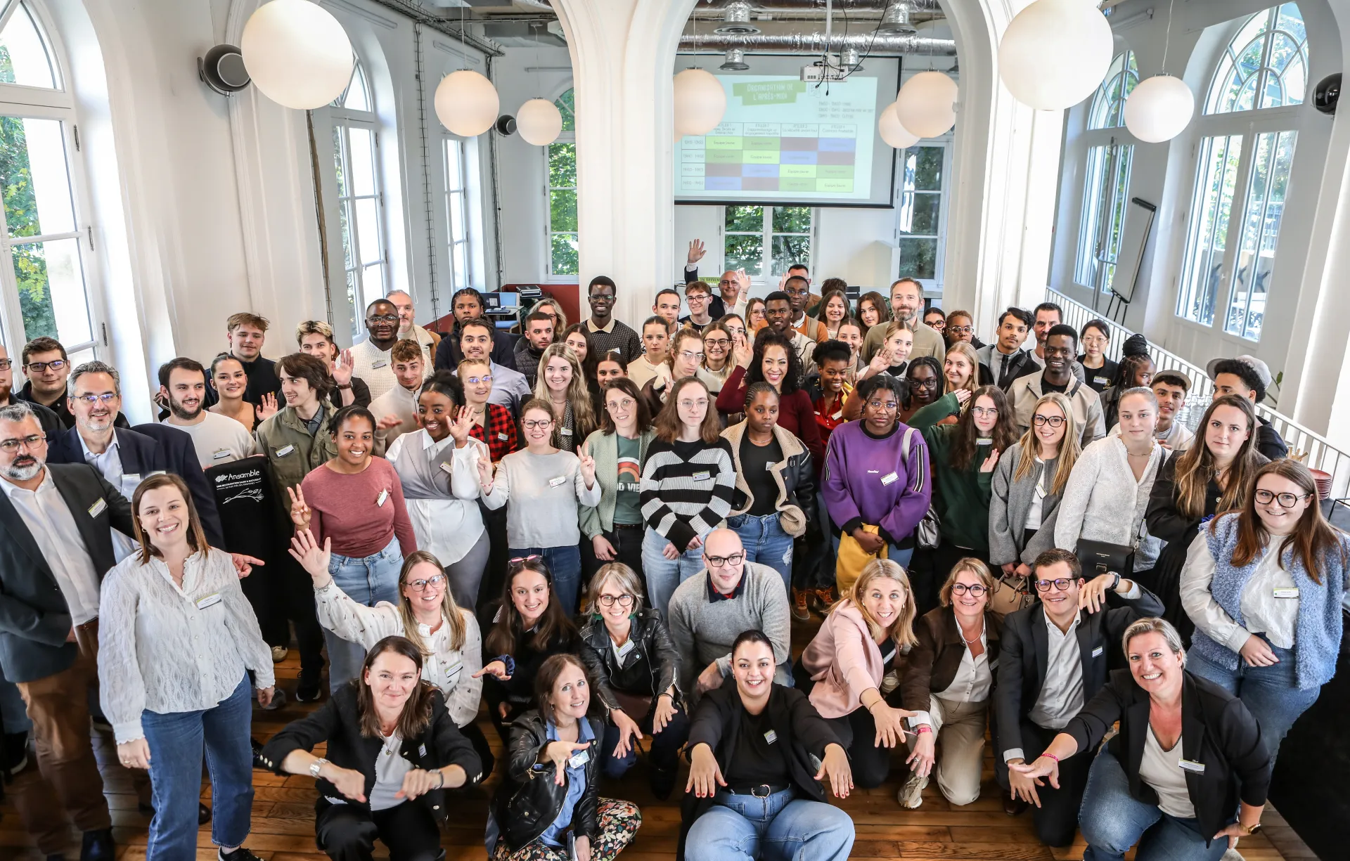 photo de groupe des apprentis ansamble
