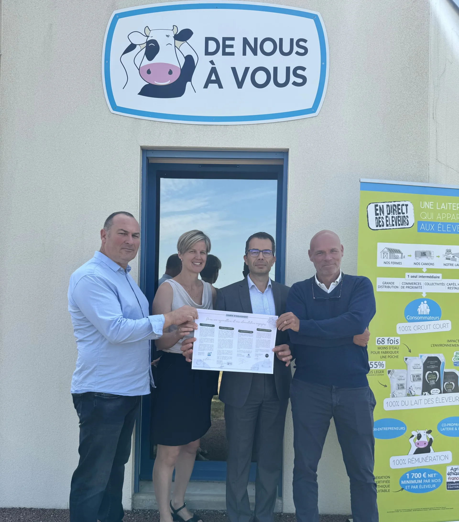 partenariat entre Ansamble et la Laiterie De Nous à Vous