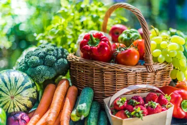 Panier de fruits et légumes