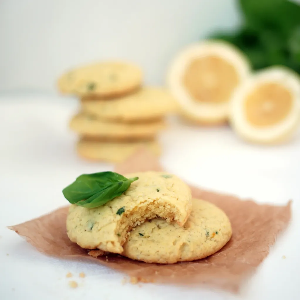 Cookie basilic et citron