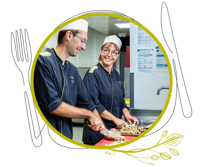 Salariés Ansamble en cuisine
