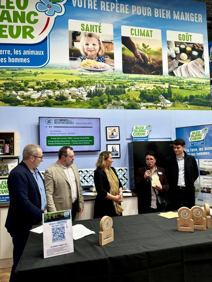 salon de l'agriculture stand bleu blanc coeur